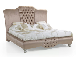 35TH ANNIVERSARY 2570 - Upholstered fabric double bed with tufted headboard _ SCAPPINI & C